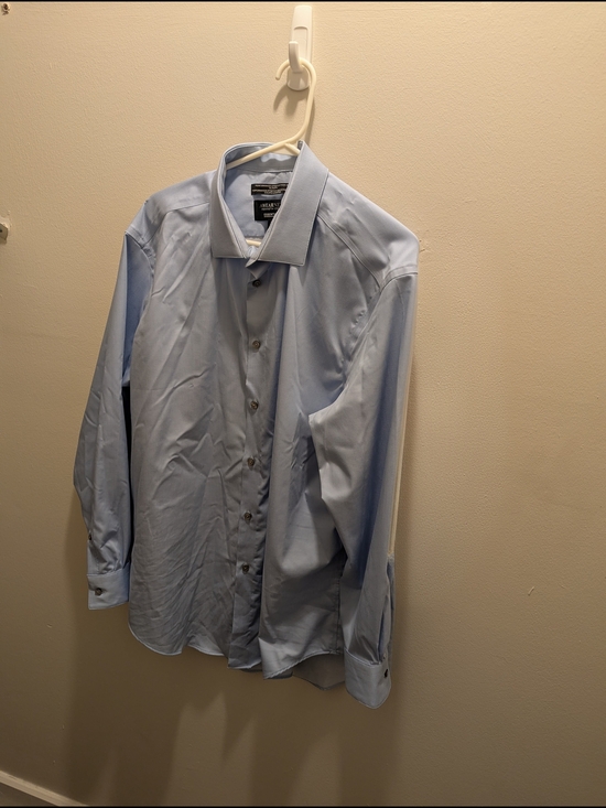 Kenneth Cole Other - Awearness Men's Pale Blue Classic Spread-Collar Dress Shirt